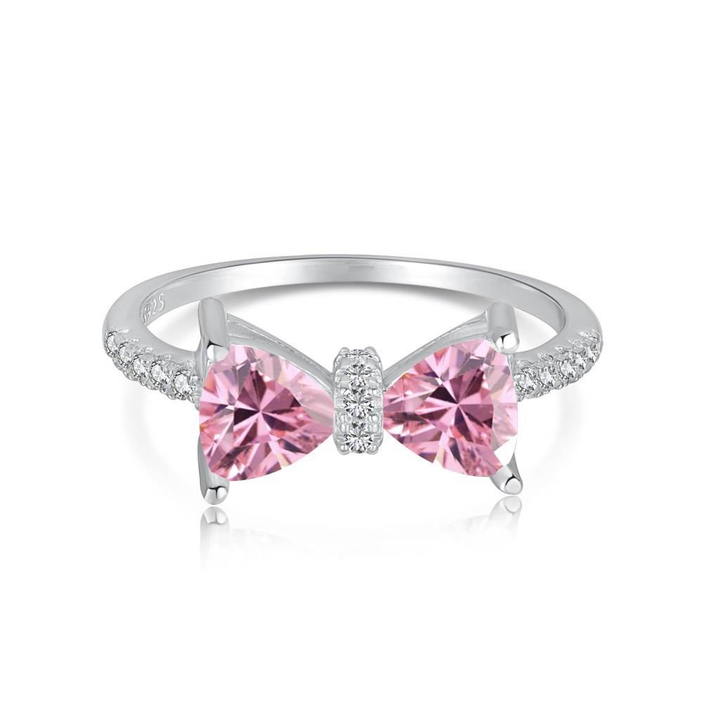 S925 Sterling Silver Bow Women's Ring - Elegant Multi-Purpose Accessory - Buy Center