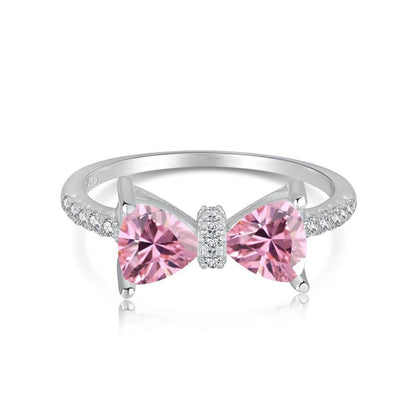 S925 Sterling Silver Bow Women's Ring - Elegant Multi-Purpose Accessory - Buy Center