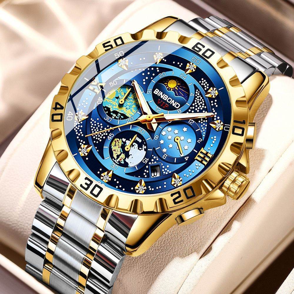 Stylish Quartz Business Watch - Sleek 11mm Thin, Waterproof Design - Buy Center