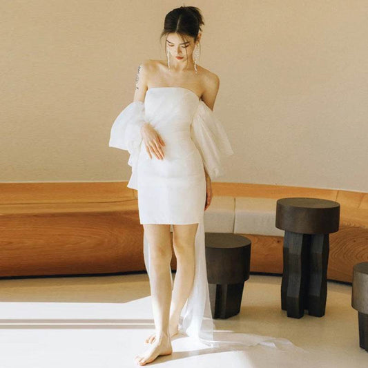 Small Light Fairy Wedding Dress - Backless & Sleeveless Elegance 2025 - Buy Center