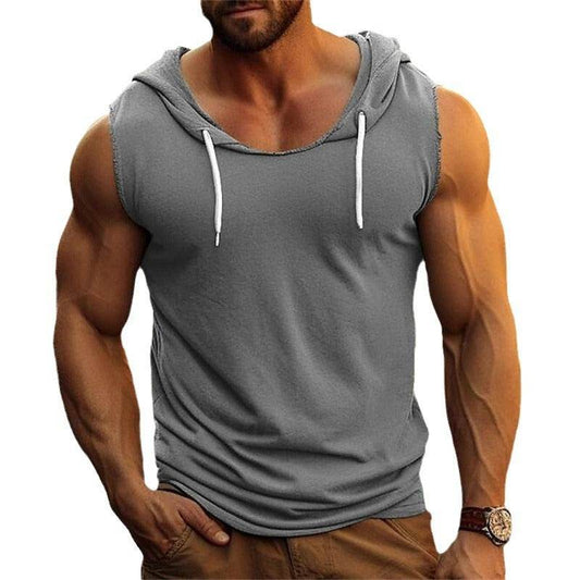 Stylish Drawstring Hooded Vest Top - Adjustable Fit & Trendy Design - Buy Center