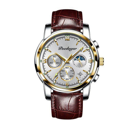 Multifunctional Men's Waterproof Watch - Luminous Quartz Style from Buycenter - Buy Center