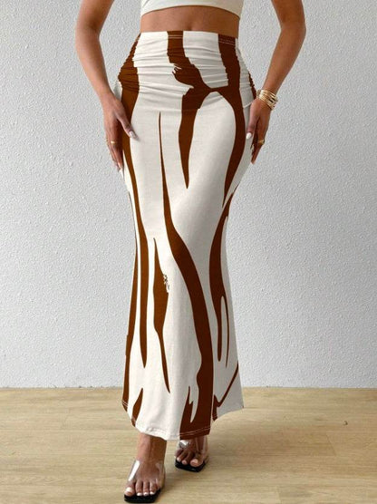 Buycenter Women's Casual Pleated Skirt - Stylish Mermaid Design, Multiple Sizes - Buy Center