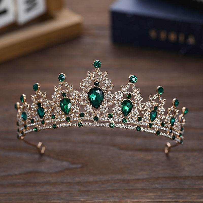 Buycenter Rhinestone Dark Crown - Baroque Halloween Dress-up Accessories - Buy Center