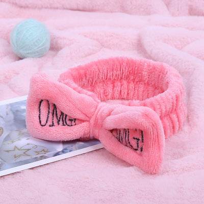 Coral Velvet Butterfly End Hair Band - Elegant Pink Accessory for Women - Buy Center