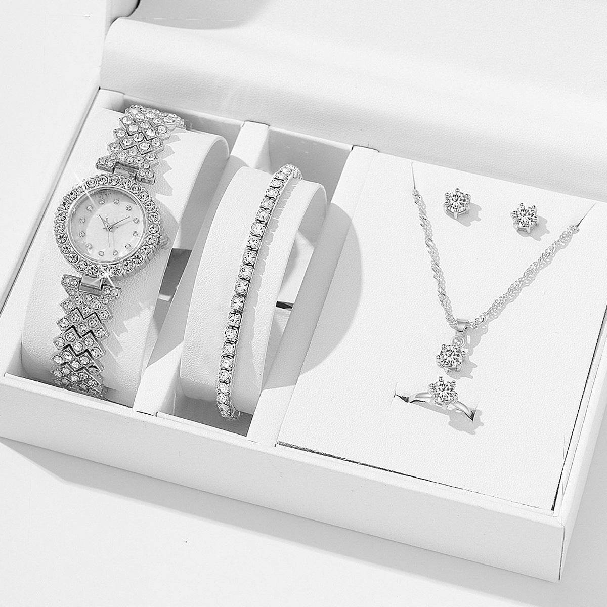 Luxury Diamond Women's Watch - Rhinestone Quartz Bracelet Timepiece - Buy Center