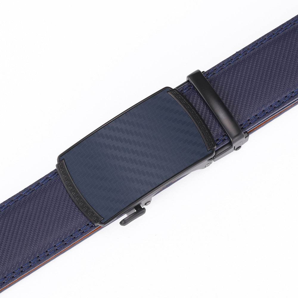Fashion Men's Leather Belt - Automatic Buckle, Genuine Leather Style - Buy Center