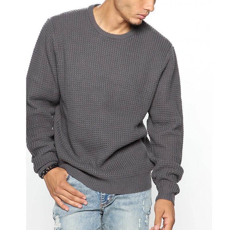 Casual Men's Long Sleeve Crew Neck Top - Loose Fit & Modern Style - Buy Center
