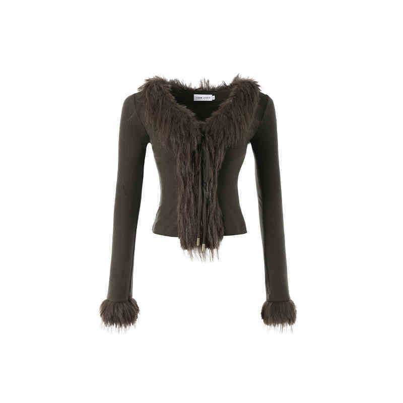 V-neck Lace Up Cardigan - Stylish Woolen Sweater for Trendy Layers - Buy Center