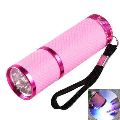 Mini Manicure Flashlight - 9LED Nail Dryer with Durable Aluminum Design - Buy Center