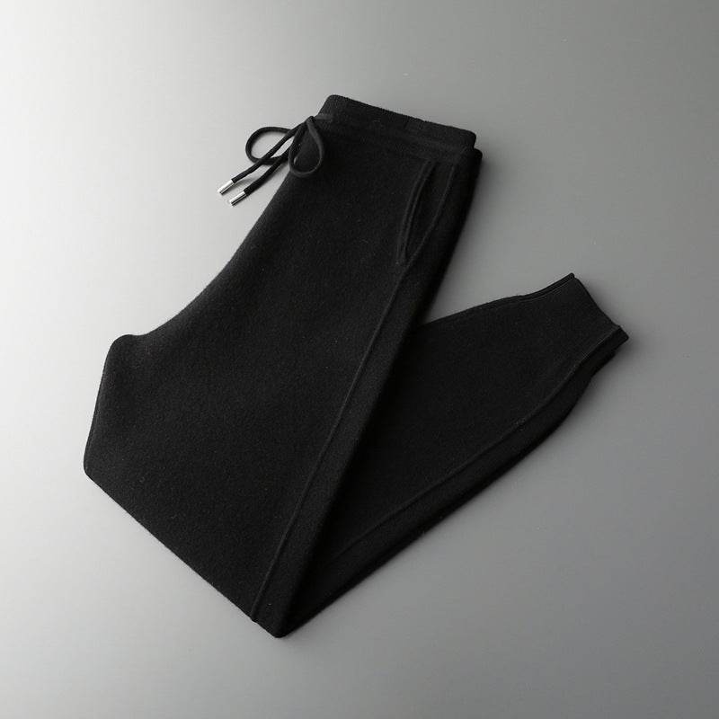 Men's High Waist Wool Harem Pants - Casual Style & Lock Foot Fit - Buy Center