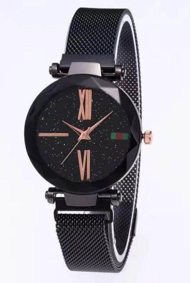 Buy Center Starry Sky Women's Watch - Diamond Quartz with Magnet Mesh - Buy Center