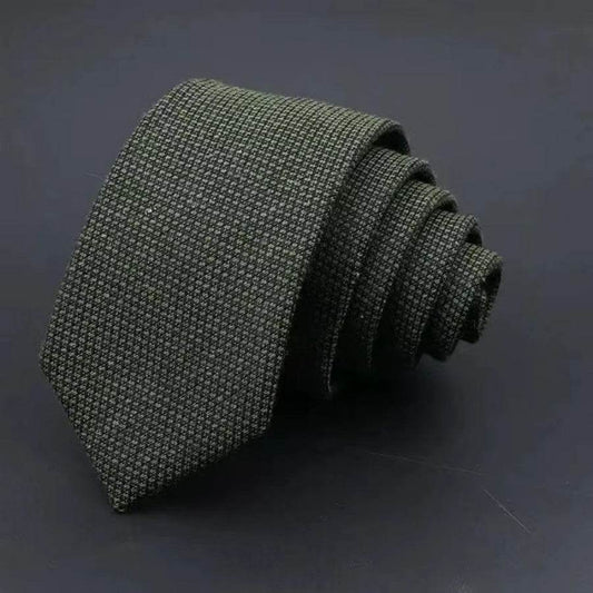 Elegant Thickened Sanded Men's Tie - Striped Solid Color for 2025 Style - Buy Center