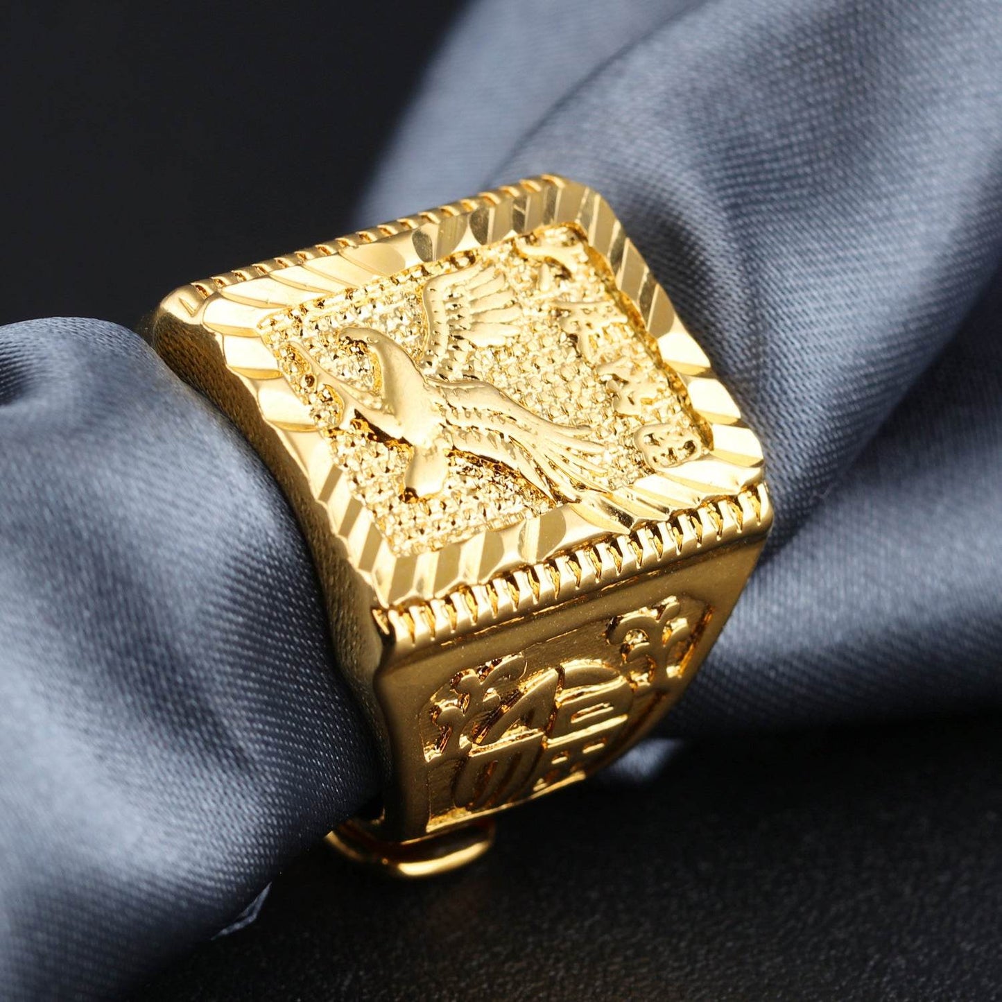 Adjustable Sailboat Men's Ring - Stylish Copper Geometric Design 2025 - Buy Center