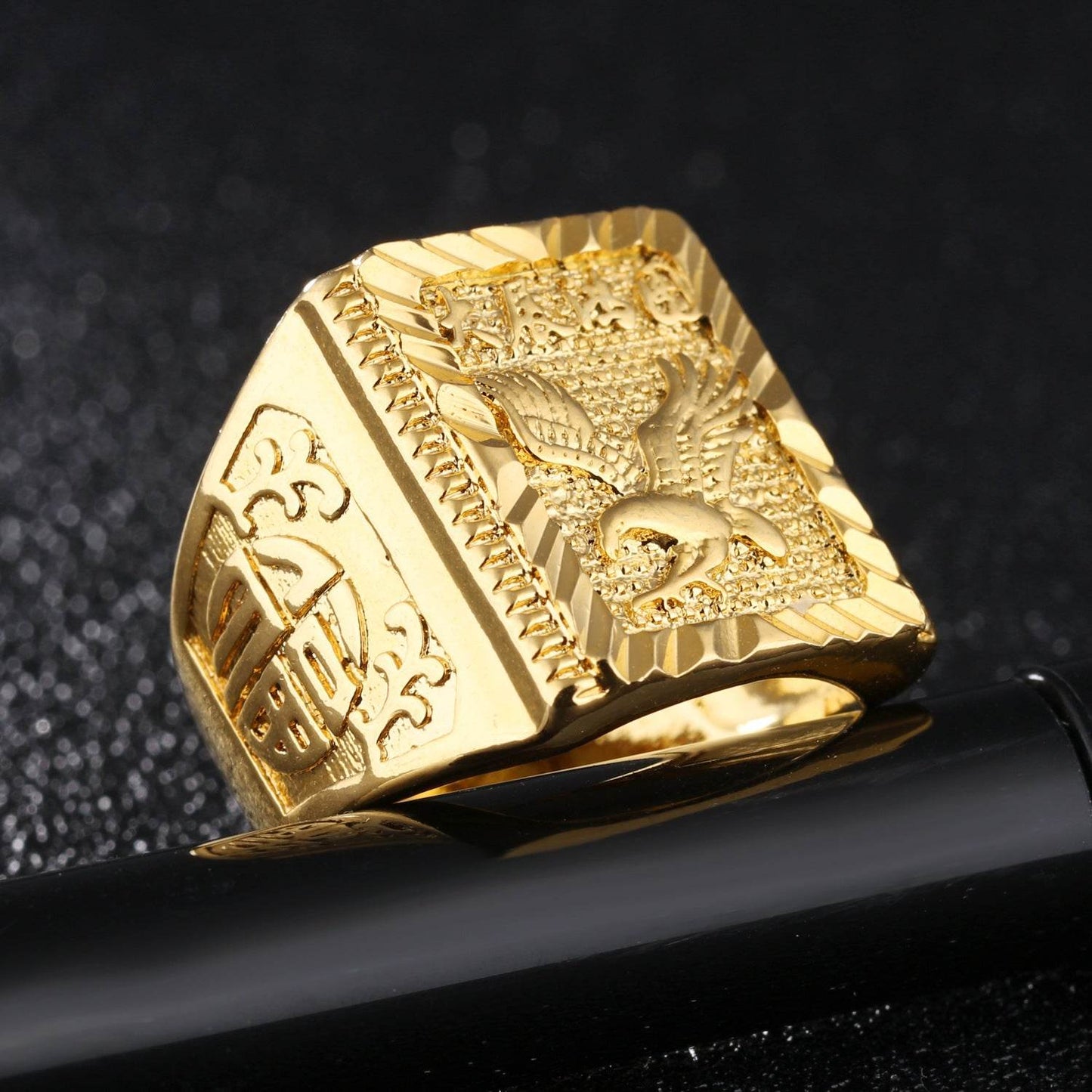 Adjustable Sailboat Men's Ring - Stylish Copper Geometric Design 2025 - Buy Center