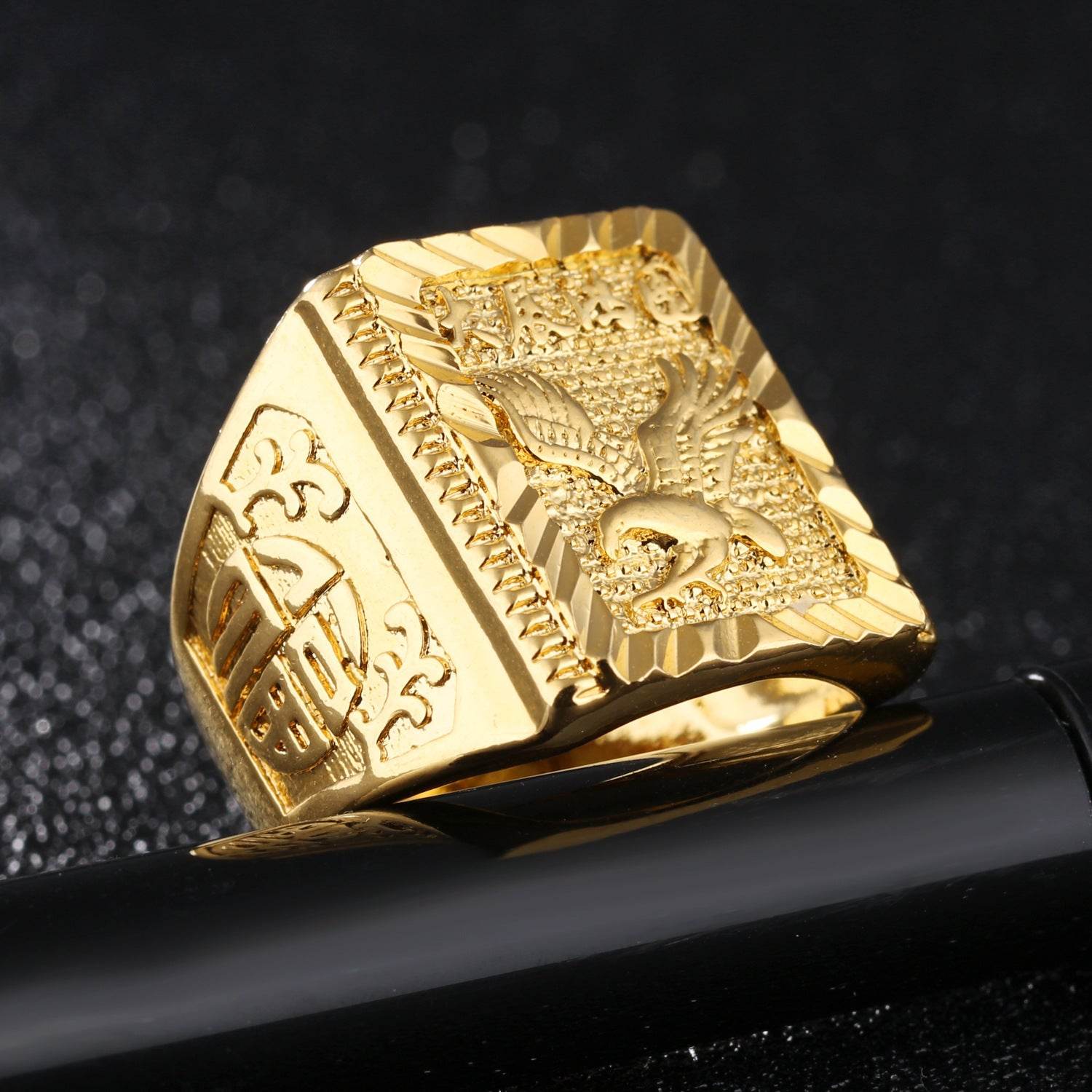 Adjustable Sailboat Men's Ring - Stylish Copper Geometric Design 2025 - Buy Center