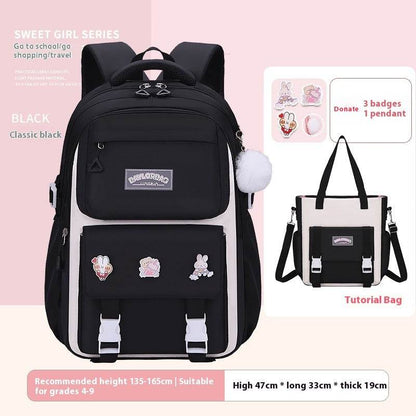 Large Capacity Student Backpack - Comfortable Design for Grades 1-12 - Buy Center