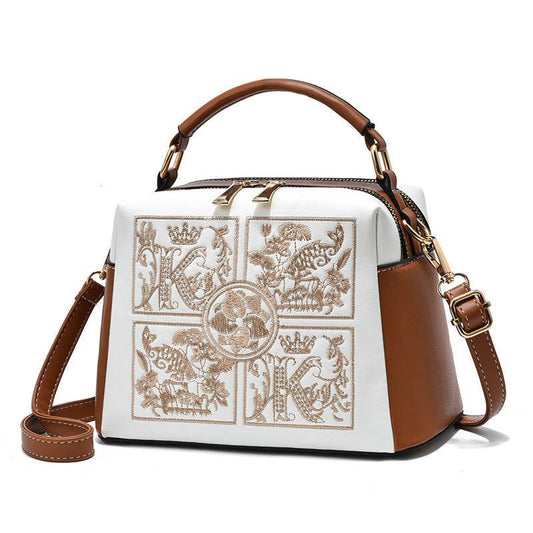 Buycenter Women's Embroidered Crossbody Shoulder Bag - Vintage Style - Buy Center