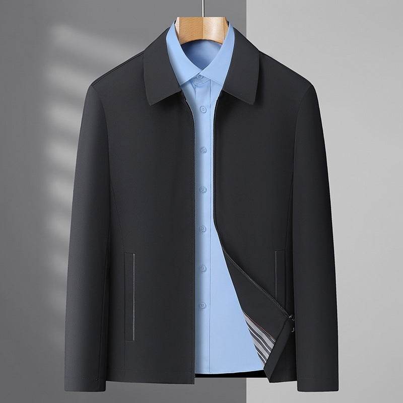 Men's Business Casual Jacket - Stylish Lapels & Zipper Coat 2025 - Buy Center