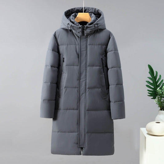 Men's Windproof Overknee Coat - Stylish Urban Down Jacket 2025 - Buy Center