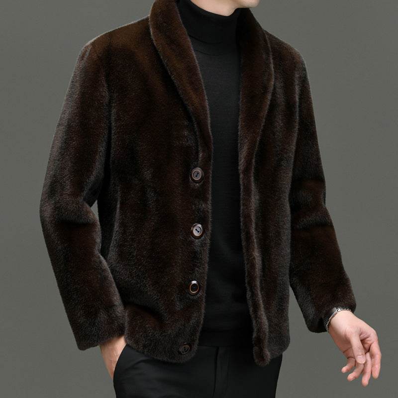Elegant Padded Coat with Fur Top - Loose Fit & Side Pocket for Comfort - Buy Center