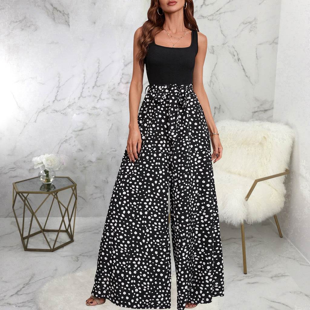 Buycenter Women's Slimming Polka-Dot Trousers - Stylish & Comfortable Fit - Buy Center