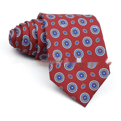 Men's Printed Work Tie - Stylish Polyester Bow Tie with Geometric Design - Buy Center