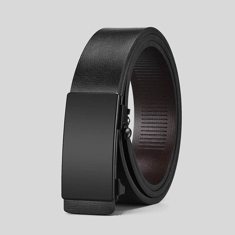 Men's Automatic Buckle Belt - Trendy Two-Layer Cowhide for Casual Style - Buy Center