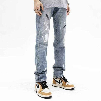 American Personality Jeans - Hip Hop Zipper Design with Tassels