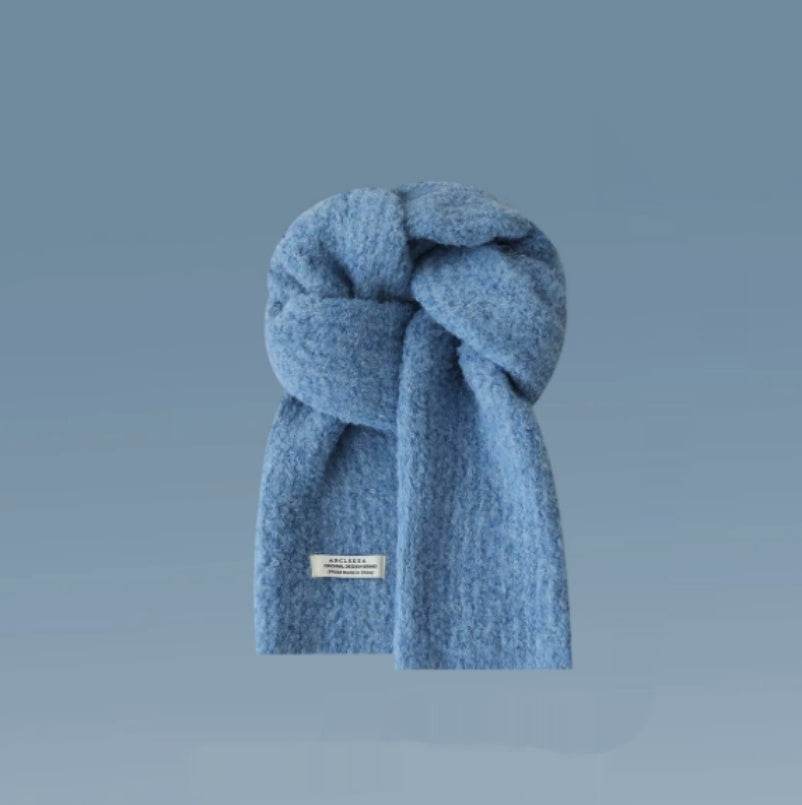 Women's Thick Warm Winter Shawl - Cozy Wool Wrap with Tassel Details - Buy Center