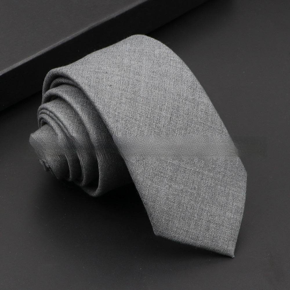 Korean Artificial Woolen Necktie for Men - Casual & Formal Accessory 2025 - Buy Center