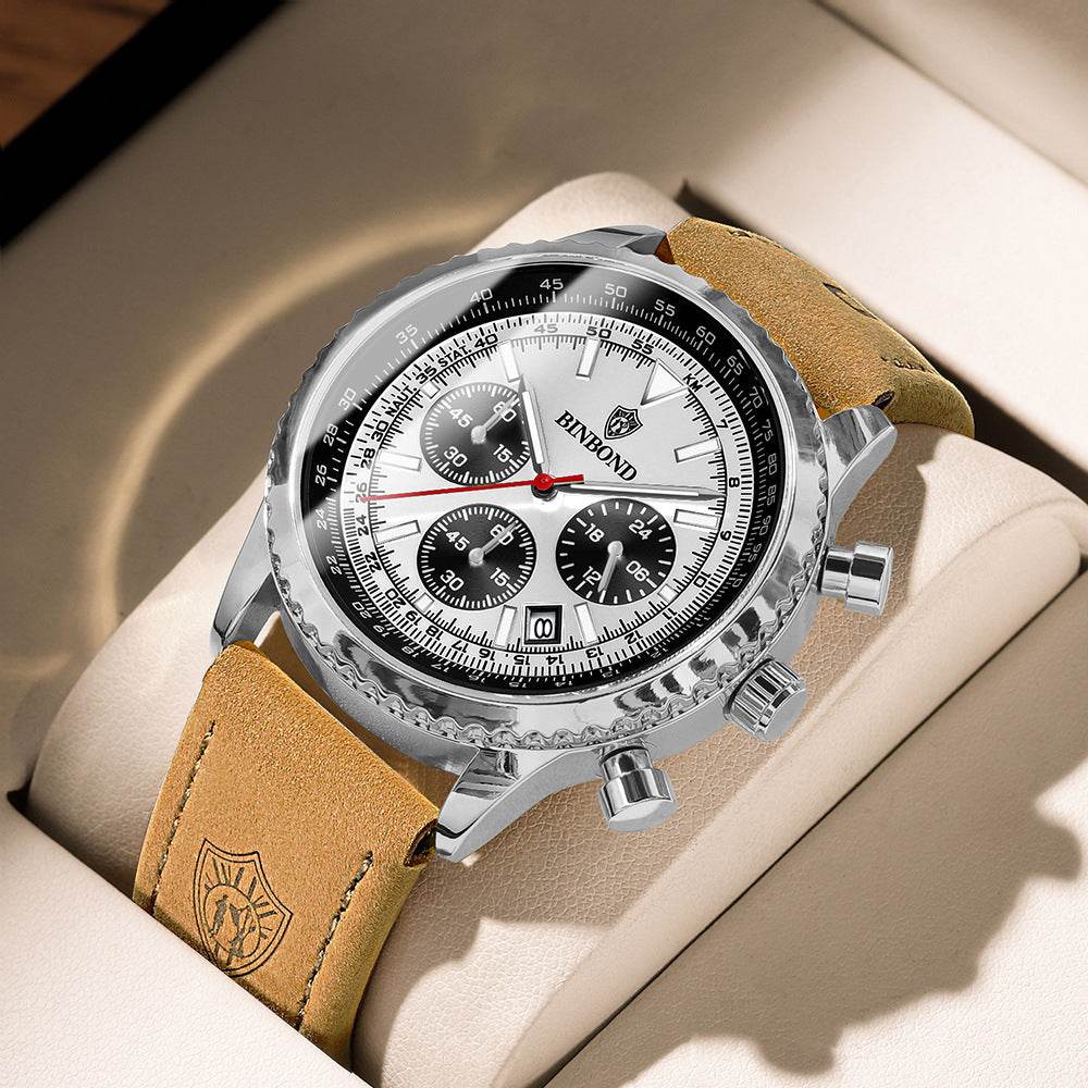 Men's Ultra-Thin Leather Watch - Waterproof & Luminous for Style 2025 - Buy Center