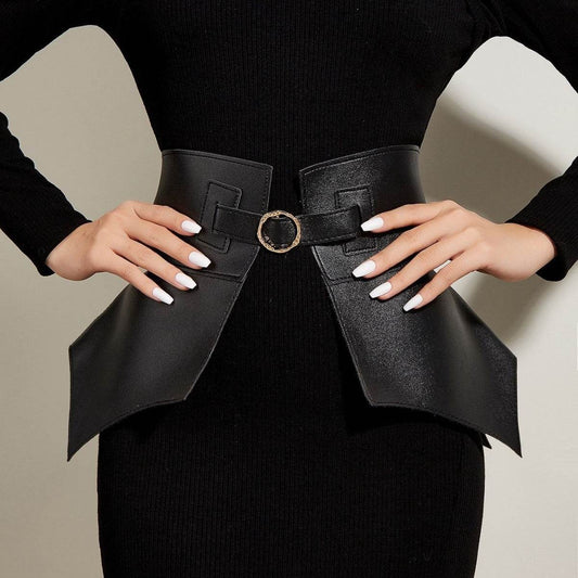 American Style Girdle Waist Skirt - Fashionable PU Leather Belt 2025 - Buy Center