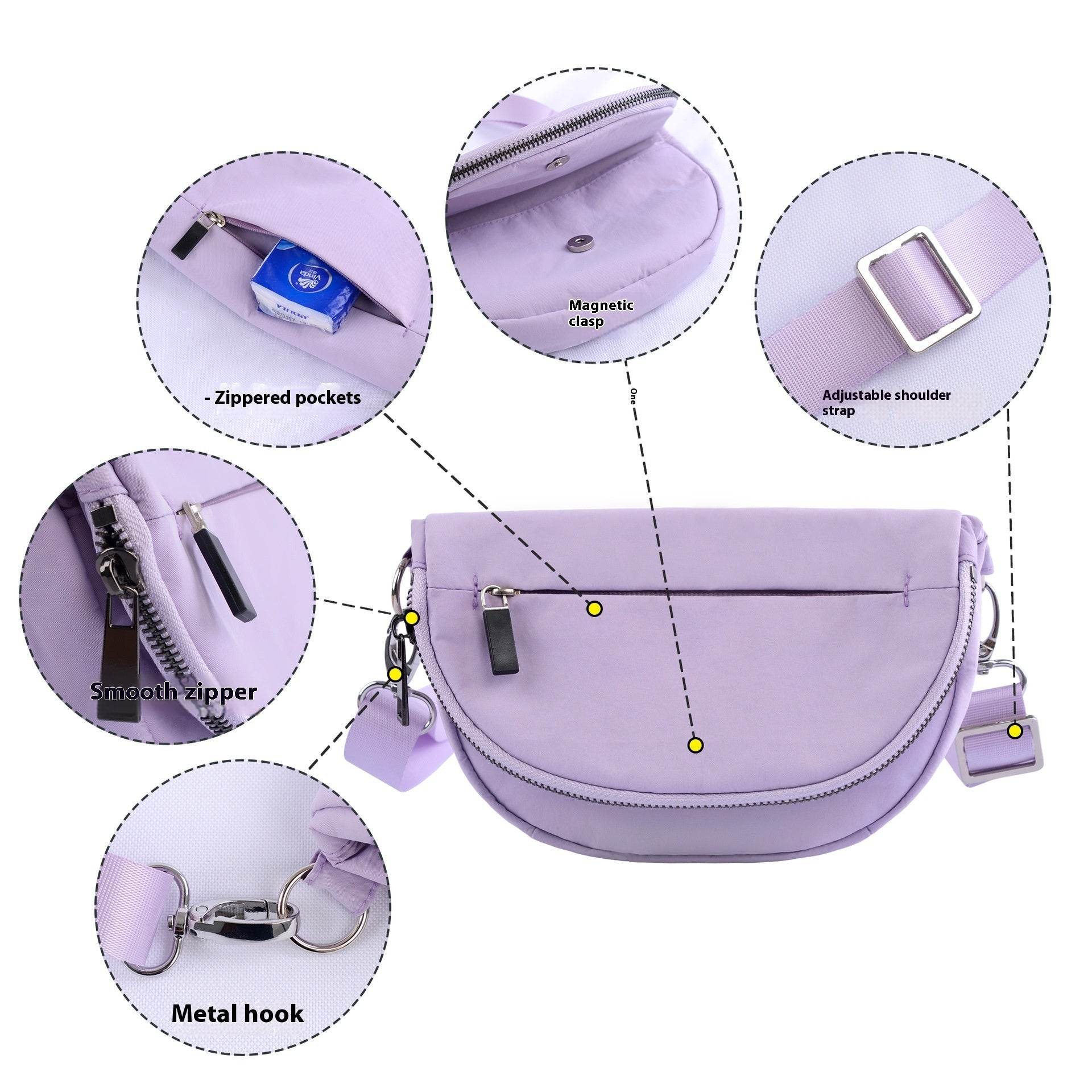 Buycenter Foldable Crossbody Bag - Stylish Sports & Yoga Accessory - Buy Center