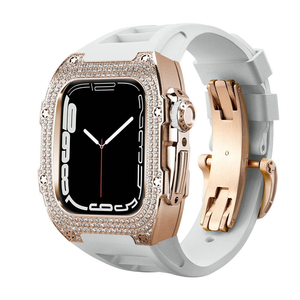 Buy Center Diamond-Studded Watch Strap - Men's Sports Watch Accessory - Buy Center