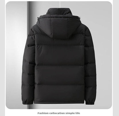Men's Winter Down Jacket - Cozy Hooded Design for Stylish Warmth - Buy Center