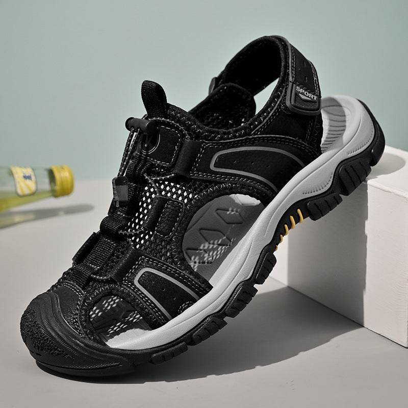 Men's Breathable Sandals - Soft Bottom, Anti-Collision Toe Cap Comfort - Buy Center