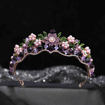 Alloy Crystal Flower Wedding Hair Ornaments - Elegant Bridal Jewelry Set - Buy Center