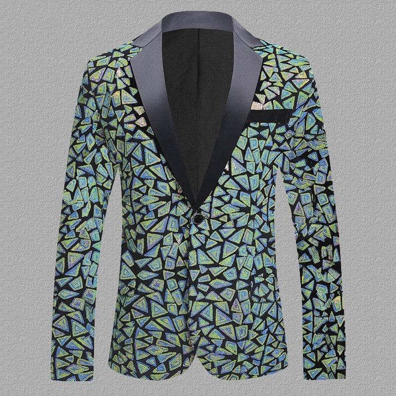 Velvet Men's Slim Fit Sequined Dress - Perfect for Formal Occasions - Buy Center