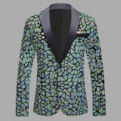 Velvet Men's Slim Fit Sequined Dress - Perfect for Formal Occasions - Buy Center