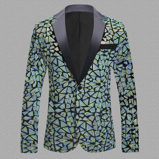 Velvet Men's Slim Fit Sequined Dress - Perfect for Formal Occasions - Buy Center