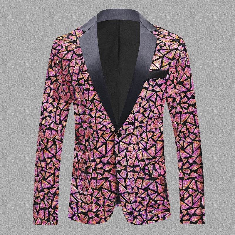 Velvet Men's Slim Fit Sequined Dress - Perfect for Formal Occasions - Buy Center