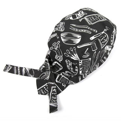 Adjustable Baotou Hat with Scarf - Stylish Kitchen Work Accessory 2025 - Buy Center