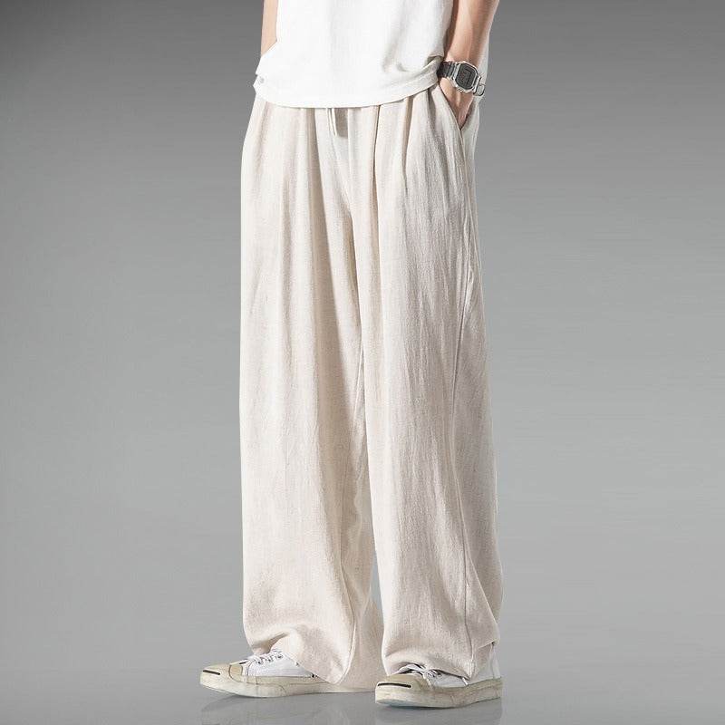 Lightweight Plus Size Harem Pants - Breathable Cotton-Linen Casual Style - Buy Center
