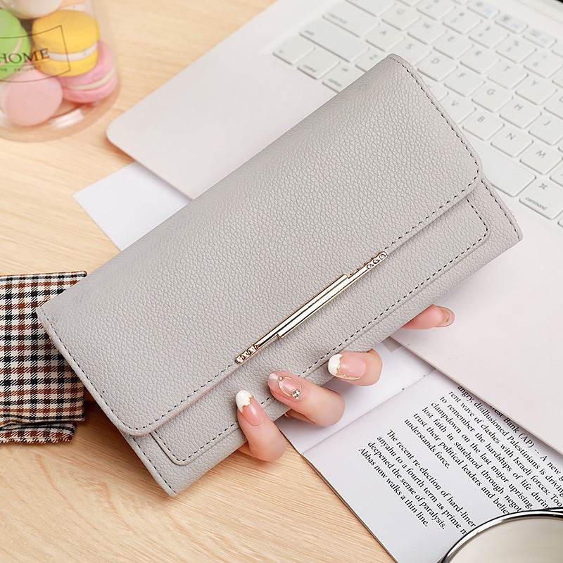 New Ladies' Tri-fold Purse - Ultra-Light PU Wallet in Stylish Colors - Buy Center