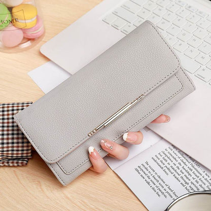 New Ladies' Tri-fold Purse - Ultra-Light PU Wallet in Stylish Colors - Buy Center