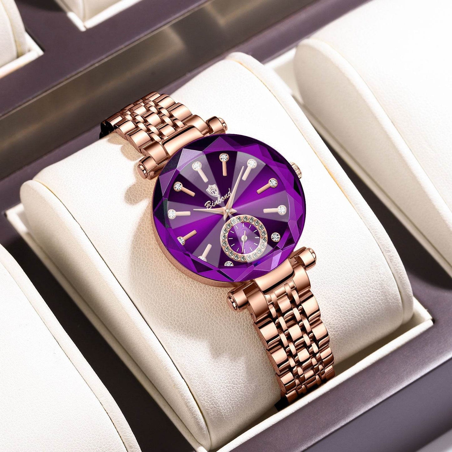 Niche Women's Waterproof Quartz Watch - Stylish Rose Gold Design 2025 - Buy Center