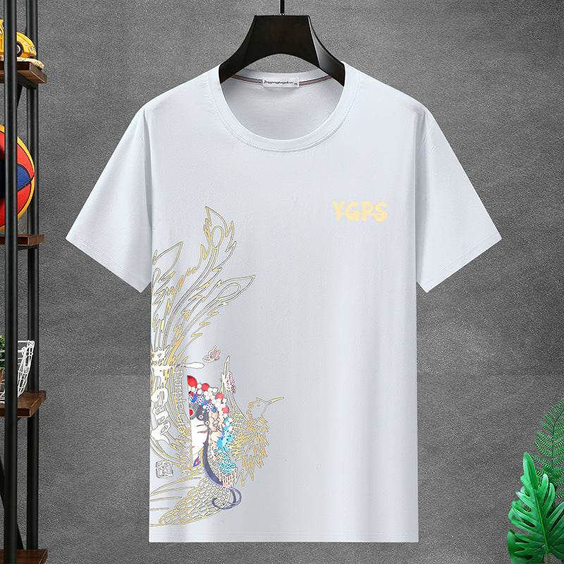 Men's Plus Size Oversized Short Sleeve T-shirt - Cotton Blend, Loose Fit - Buy Center