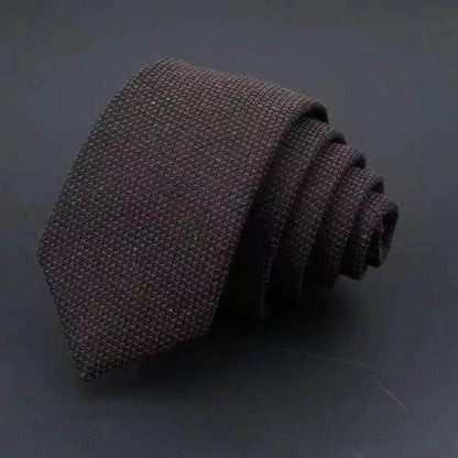 Elegant Thickened Sanded Men's Tie - Striped Solid Color for 2025 Style - Buy Center