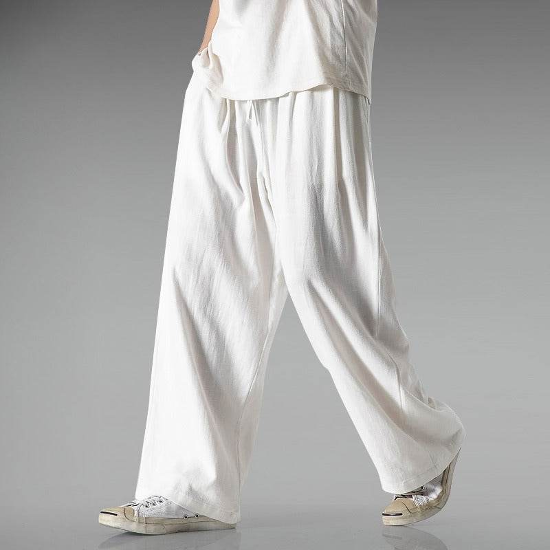 Lightweight Plus Size Harem Pants - Breathable Cotton-Linen Casual Style - Buy Center